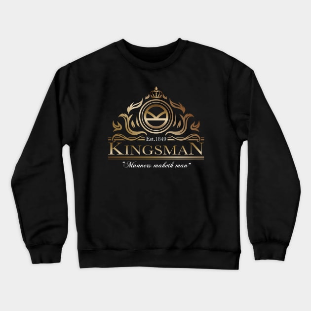 Kingsman Emblem Crewneck Sweatshirt by Alema Art